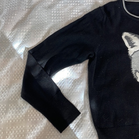 🌸Gap merino wool blend long sleeves sweater with fox - Picture 5 of 10